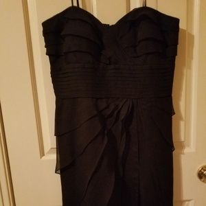 BLACK CHIFFON DRESS - Adrianna Pappell